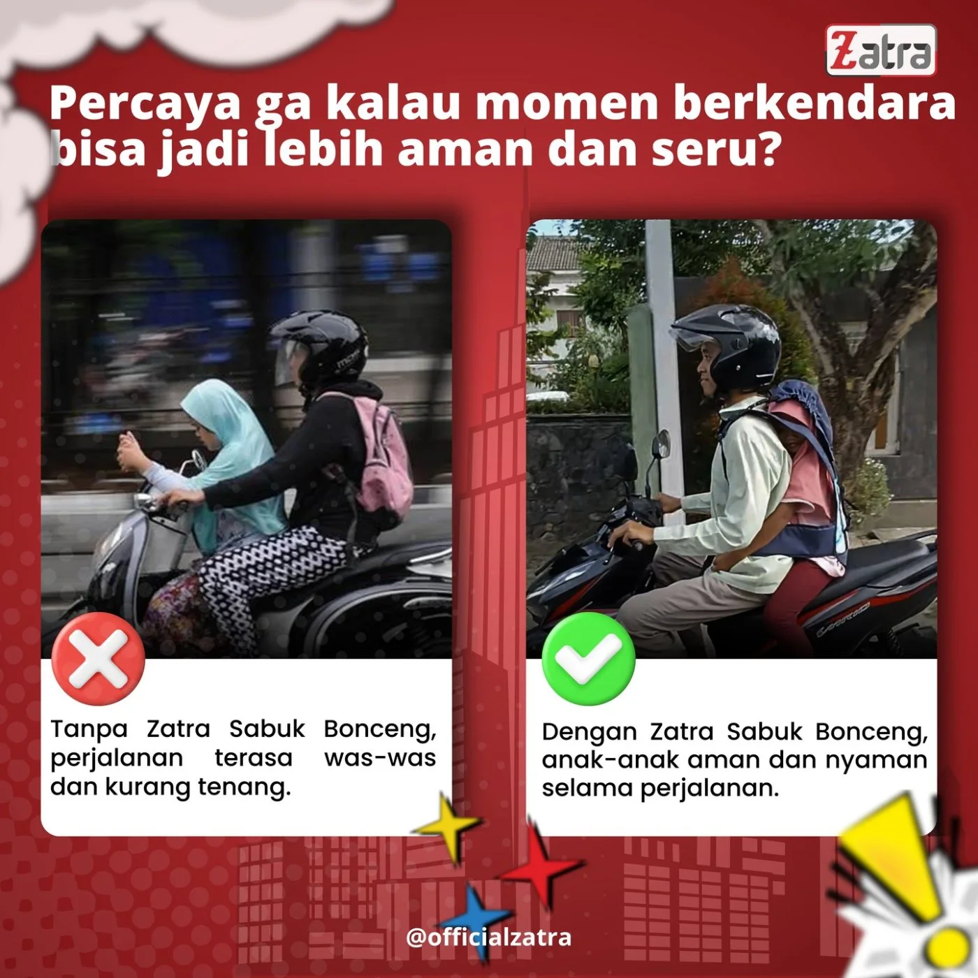 Sabuk Bonceng Motor: Wajib Secara Hukum atau Tidak di Indonesia?