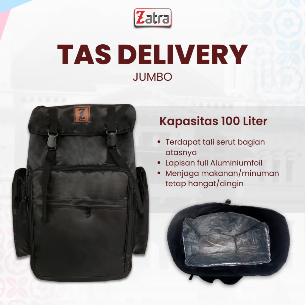 ZATRA Tas Delivery Makanan Tas Kurir Jumbo #2