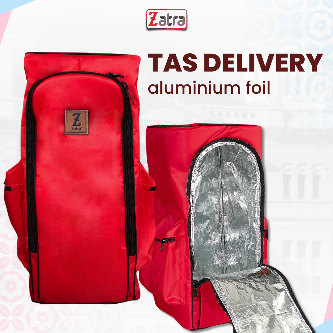 ZATRA Tas Delivery Tas Kurir Ransel LAPIS ALUMINIUM FOIL Free Raincover #2