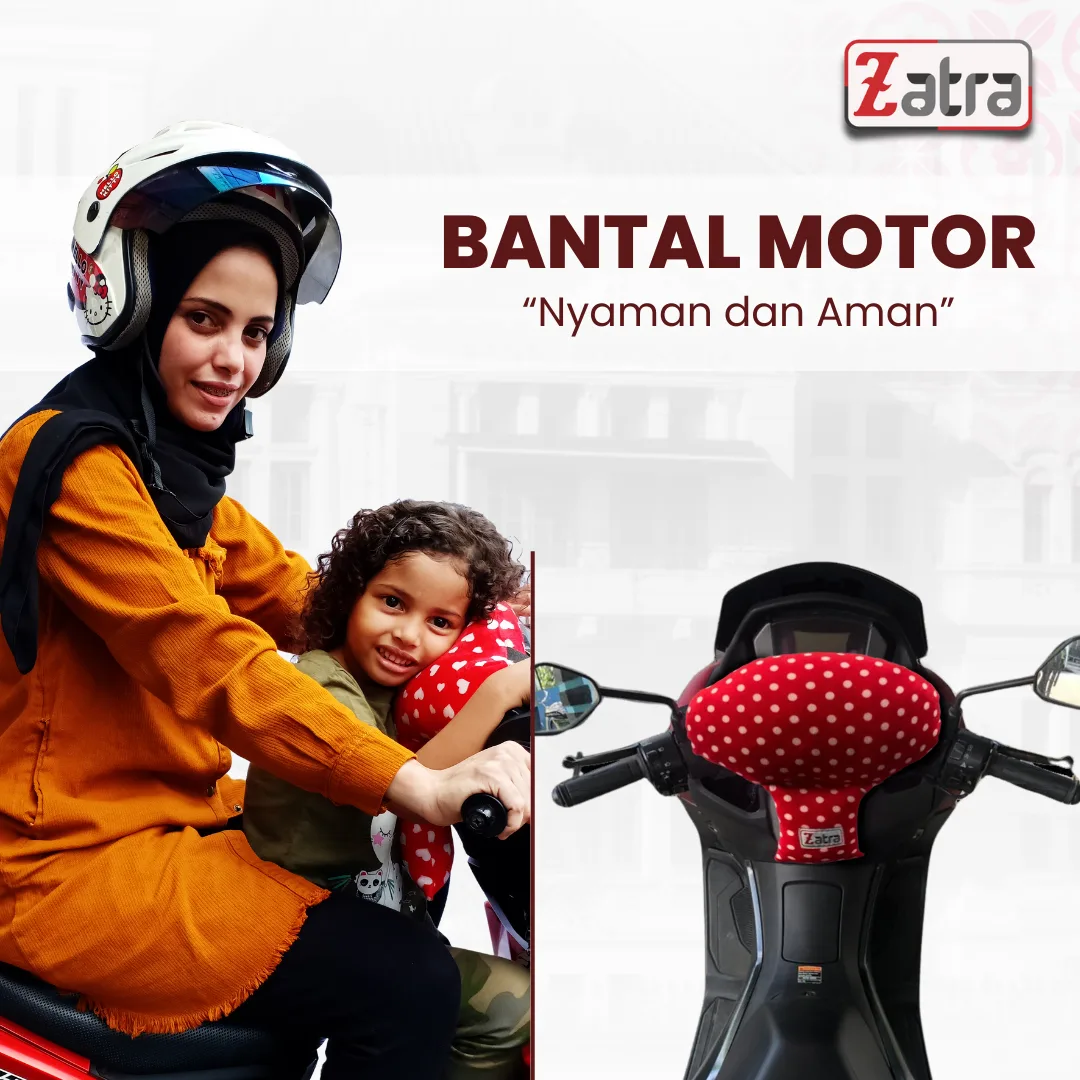 ZATRA Bantal Stang Motor Warna Polos dan Motif #3