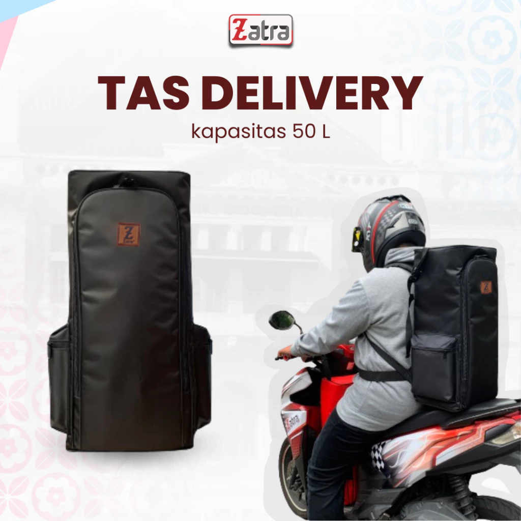 Tas Delivery Kurir Ransel Motor Touring: Tahan Air, Multifungsi, dan Raincover Gratis!